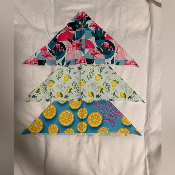 The Unbranded Brand Other - Dog Bandanas New Pack of 3 Patterned Bandanas!